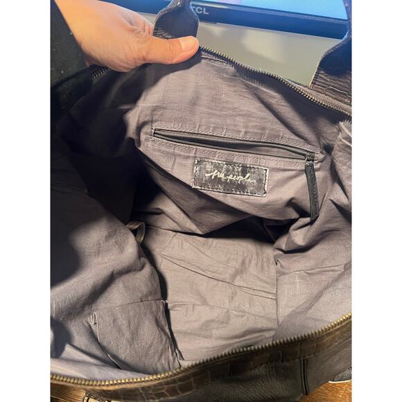 Free People Joey Distressed Convertible Backpack Dark Brown - Picture 7 of 12